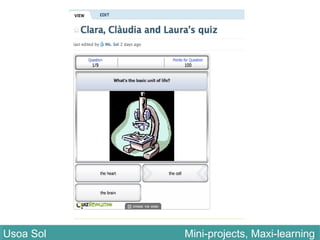 Usoa Sol Mini-projects, Maxi-learningUsoa Sol Mini-projects, Maxi-learning
 