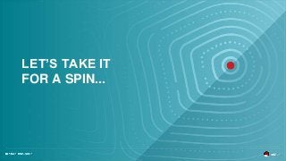 LET’S TAKE IT
FOR A SPIN...
 