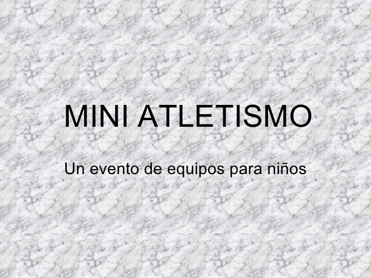 Resultado de imagen para mini atletismo