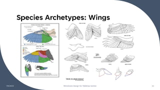 Species Archetypes: Wings
7/6/2023 Miniatures Design for Tabletop Games 12
 