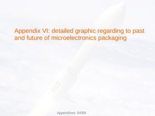 Appendix VI: detailed graphic regarding to past
and future of microelectronics packaging
Appendixes: 84/89
 