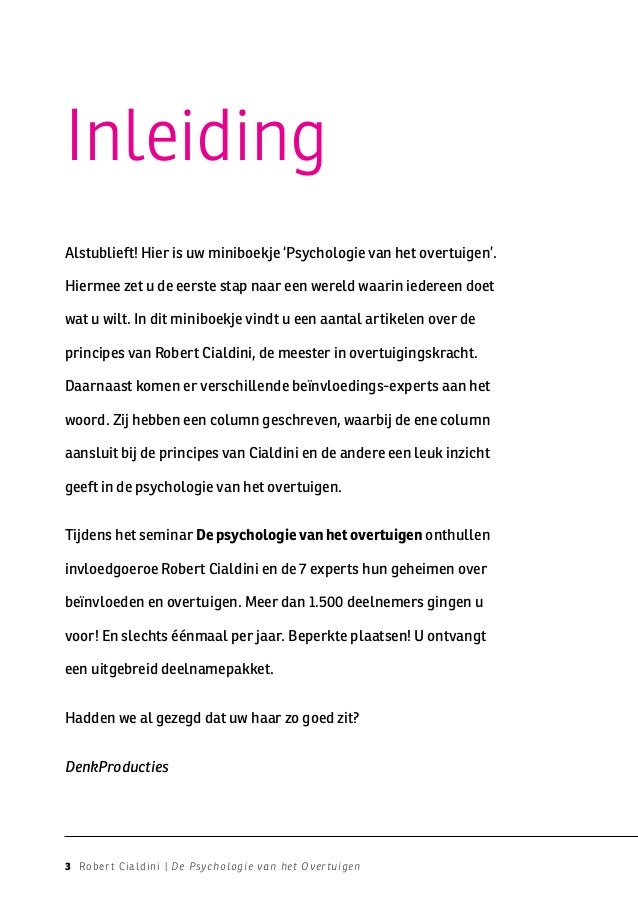 Miniboekje Psychologie van het Overtuigen