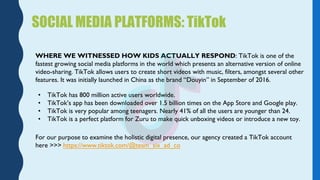 WHERE WE WITNESSED HOW KIDS ACTUALLY RESPOND: TikTok is one of the
fastest growing social media platforms in the world whi...