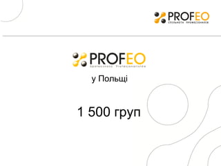 1 500 груп у Польщі 