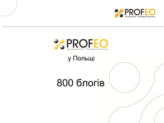 800 блогів у Польщі 