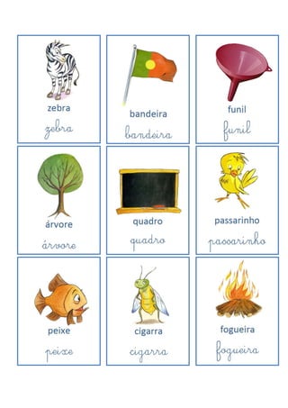 Mini cartões 28 palavras