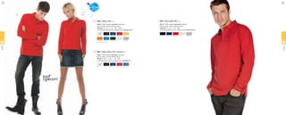 POLOS
Black Navy Red Sand Heather Grey
BC Heavymill LSL Pu 423
Piqué | 100% algodón peinado prelavado,
hilo de malla continua (Ring-Spun)
230 g/m2
| S - M - L - XL - XXL
10 unidades/bolsa  40 unidades/caja | Regular Fit
(1)
(2)(1)
AshBottle Green
white * Black * Navy * Red *
Heather Grey
Gold
Pumpkin Orange Royal Blue
(2)
white Black Navy Red
new
colour
2010
Royal Blue
NEW
POLOS
BC Safran LSL Pu 414
Piqué | 100% algodón peinado prelavado,
hilo de malla continua (Ring-Spun)
180 g/m2
| S - M - L - XL - XXL - XXXL*
10 unidades/bolsa  40 unidades/caja | Regular Fit
*colores disponibles en XXXL
BC Safran Pure LSL /women PW 456
Piqué | 100% algodón peinado prelavado,
hilo de malla continua (Ring-Spun)
180 g/m2
| XS - S - M - L - XL - XXL
5 unidades/bolsa  25 unidades/caja | Medium Fit
 