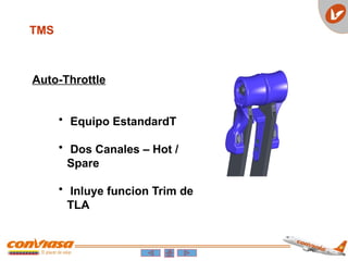 TMS
Auto-Throttle
• Equipo EstandardT
• Dos Canales – Hot /
Spare
• Inluye funcion Trim de
TLA
 