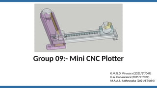 Design and Development of a Microcontroller-Based Mini CNC Plotter | PPTX