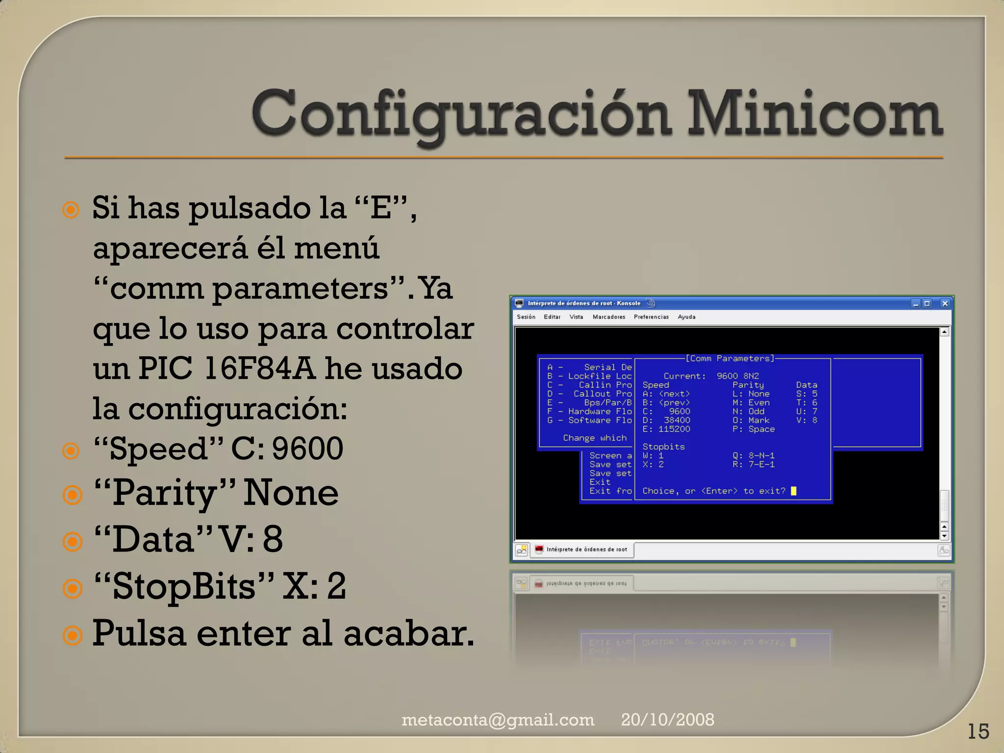 Manual básico Minicom