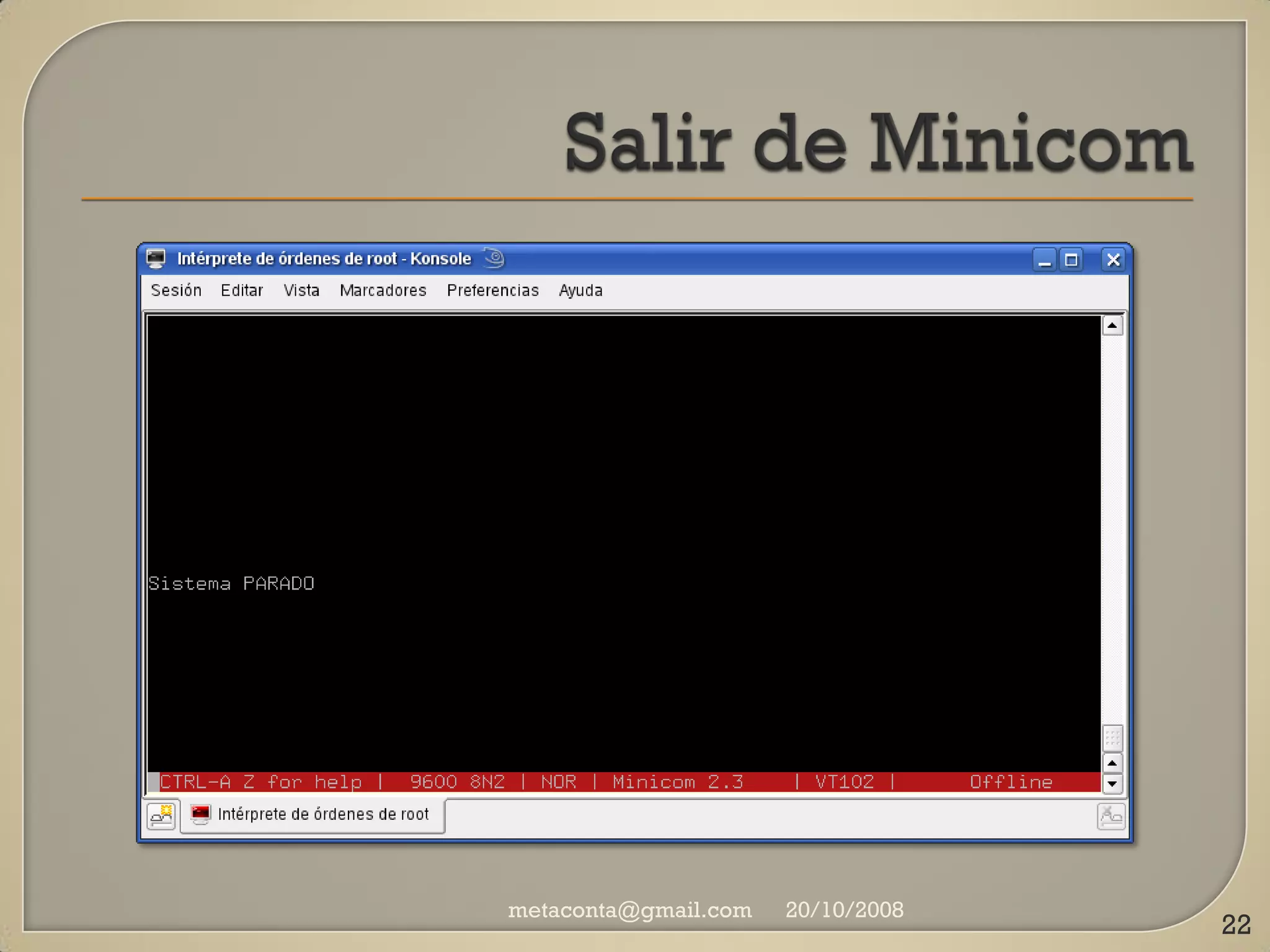 Manual básico Minicom