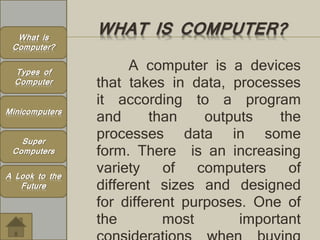 Minicomputers | PPTX