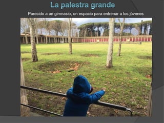 Parecido a un gimnasio, un espacio para entrenar a los jóvenes
 