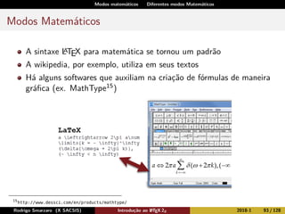 Minicurso - Introdução ao LaTeX