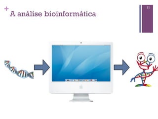 +
A análise bioinformática
21
 