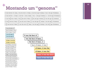 +
Montando um “genoma”
49
 