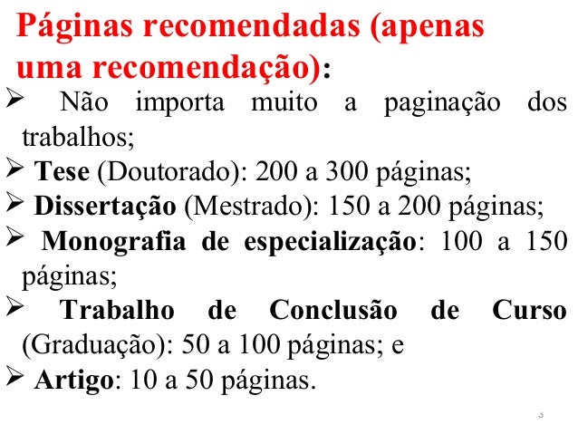 Paginacao de monografia