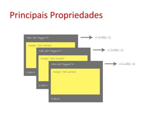 Principais Propriedades