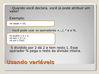 Mini Curso Java Day(Eliane Raquel)