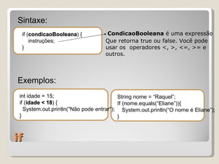 Mini Curso Java Day(Eliane Raquel)