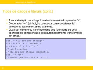Minicurso de JavaScript (Portuguese)