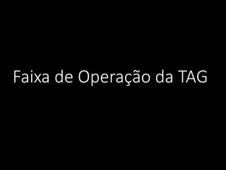 Faixa de Operação da TAG
 