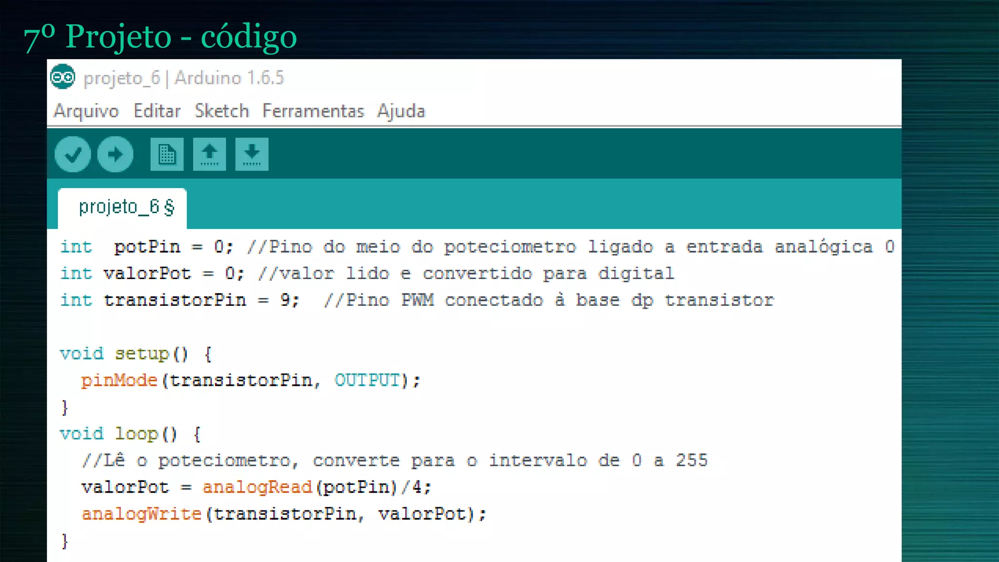 7º Projeto - código
 