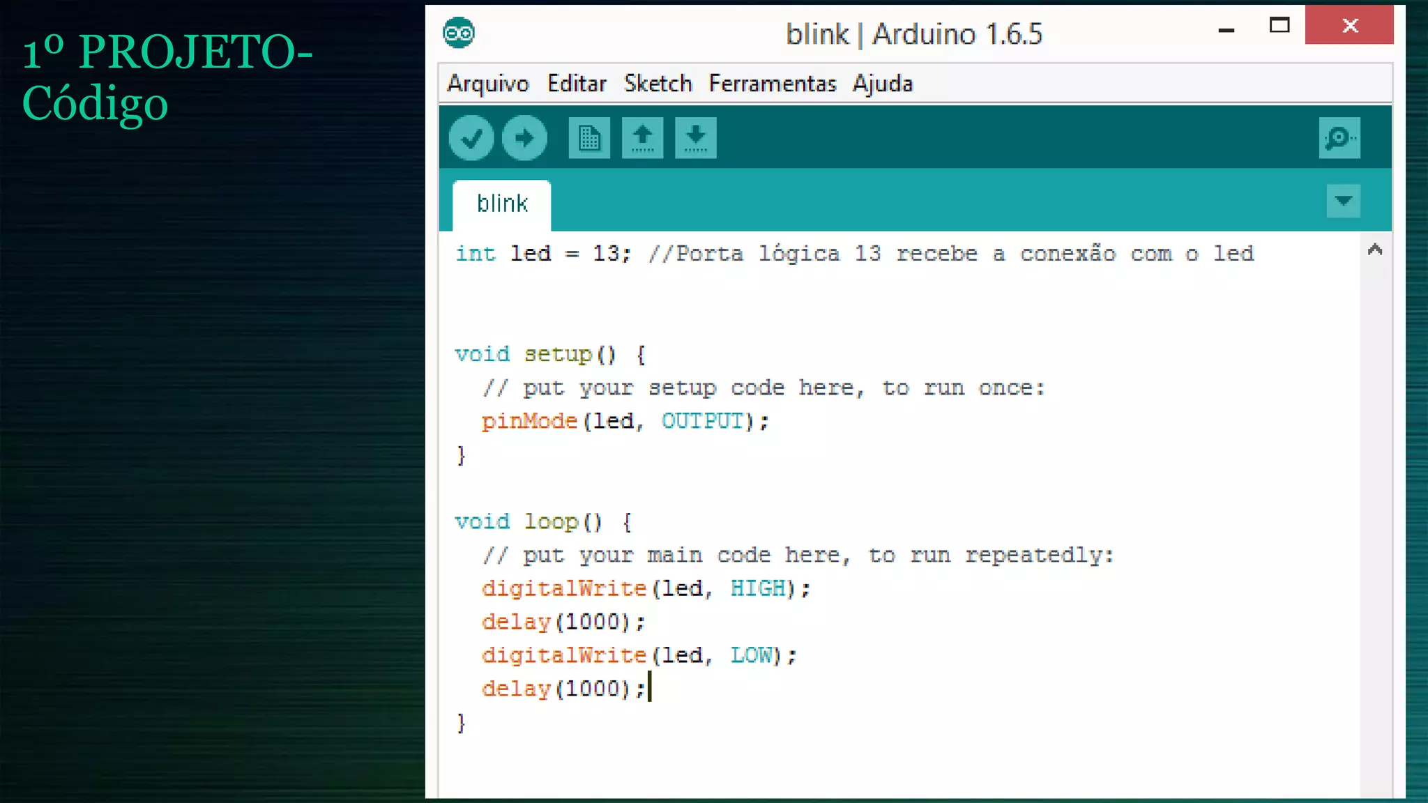 1º PROJETO-
Código
 