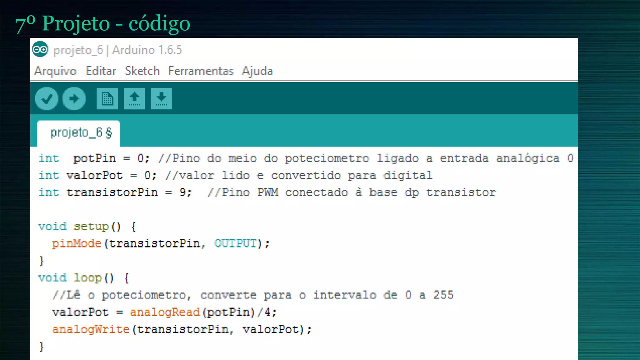 7º Projeto - código
 