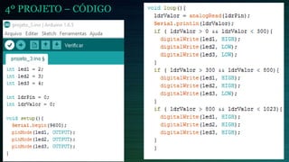 4º PROJETO – CÓDIGO
 