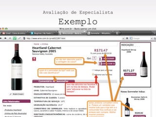 Avaliação de Especialista

     Exemplo
 