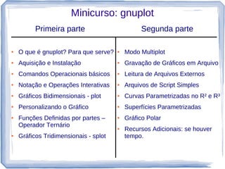 Mini-Curso: gnuplot | PDF