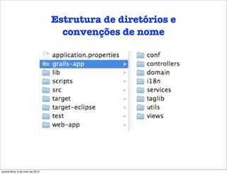 Estrutura de diretórios e
                                    convenções de nome




quarta-feira, 9 de maio de 2012
 