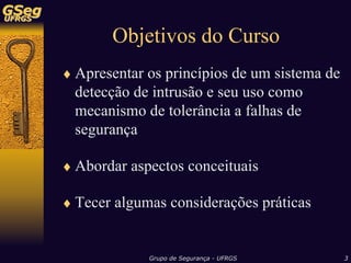 Sistemas de Detecção de Intrusão