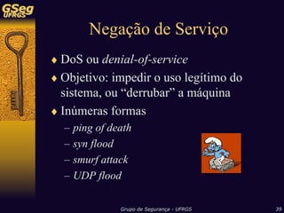 Sistemas de Detecção de Intrusão