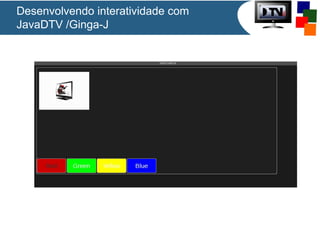 Desenvolvendo interatividade com
JavaDTV /Ginga-J

 