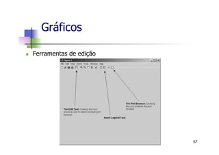 Gráficos
n  Ferramentas de edição
67
 