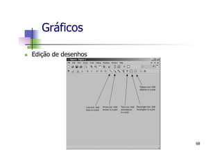 Gráficos
n  Edição de desenhos
68
 