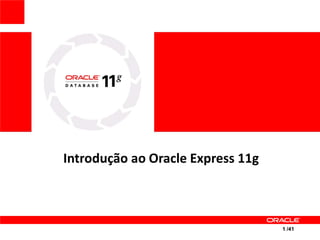 Introdução ao Oracle Express 11g



                                   1 /41
 