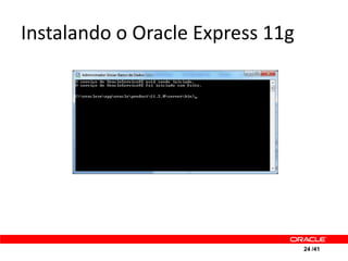 Instalando o Oracle Express 11g




                                  24 /41
 