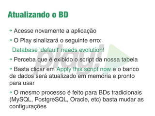 Recuperando dados do formulário
➔
What??? Calma jovem...
➔
É de propósito! Isso mesmo! Esse mesmo código
também funciona para uma aplicação que funcione
como um serviço. O objeto request pode receber
valores em XML e JSON
➔
Mas vou ter que usar essa linha de código para cada
dado que eu recuperar do formulário? E se o formulário
tiver 50 informações? Aguarde fortes emoções mais a
frente...
 