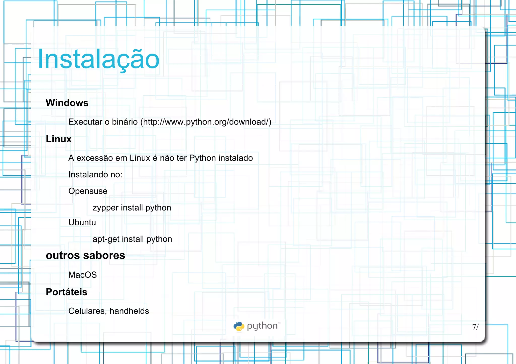 PEPs (Python Enhanced Proposals) 