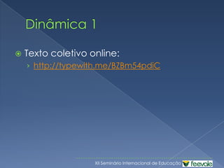 Saber: não é produto pré-construído e midiaticamente distribuído, é resultado de um trabalho de construção individual ou coletivo, a partir de informações ou situações midiaticamente concebidas, para oferecer oportunidades de mediação.Proposta atual...Utilizar o ciberespaço como alavanca da evolução das práticas em um enfoque construtivista.Novas ferramentas, velhas idéias: o aparecimento das TICs pode ser a alavanca de inovações pedagógicas a serviço da construção de saberes.