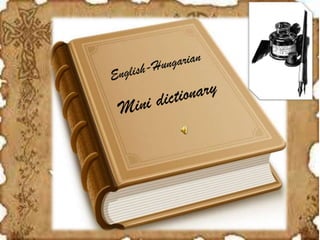 English-Hungarian mini dictionary