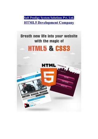 Soft Prodigy System Solutions Pvt. Ltd.
HTML5 Development Company
 