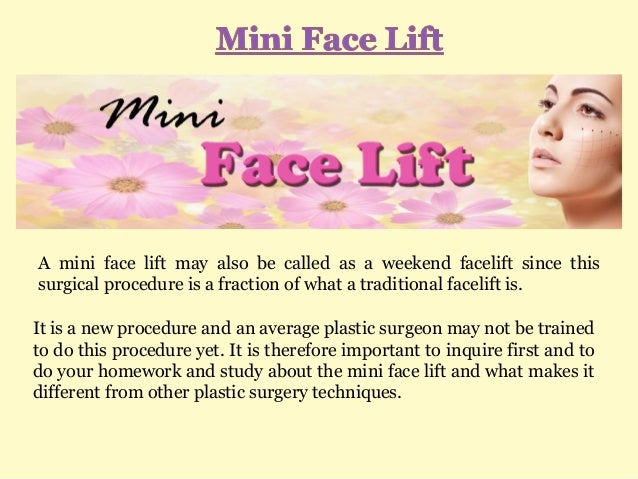 Mini Face Lift slideshare