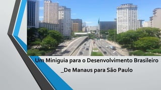 Um Miniguia para o Desenvolvimento Brasileiro
_De Manaus para São Paulo
 