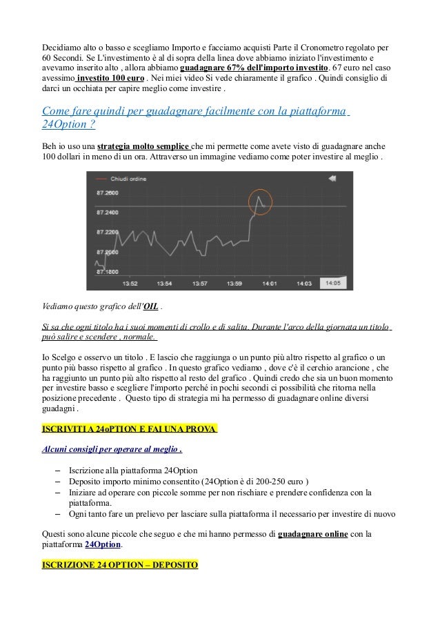 Come Guadagnare Con Le Opzioni Binarie