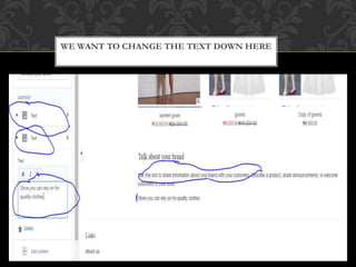 WE WANT TO CHANGE THE TEXT DOWN HERE
 