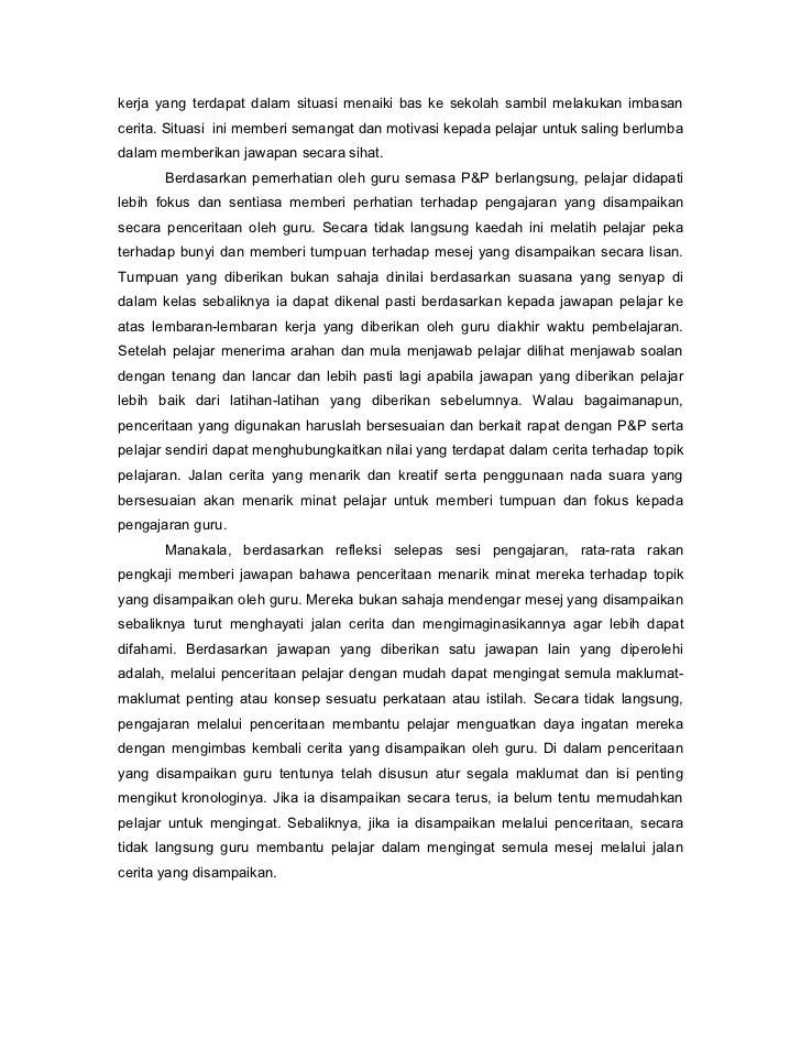 Mini Kajian Tindakan (Penceritaan Dan Permainan)